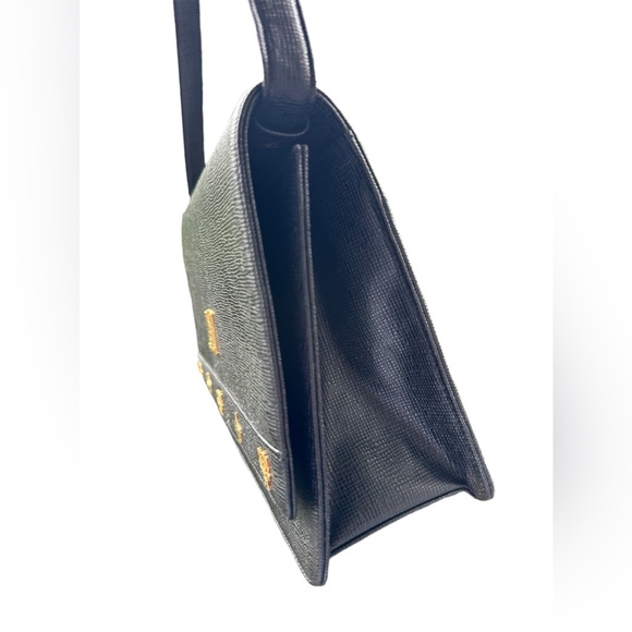 Genuine vintage MCM Munchen Michael Cromer signature black leather shoulder bag - Picture 9 of 15